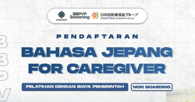 Pendaftaran "Pelatihan Bahasa Jepang For Caregiver"
