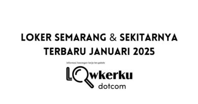 Loker Semarang & Sekitarnya Terbaru Bulan Januari 2025