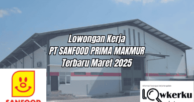 Lowongan Kerja PT. Sanfood Prima Makmur Terbaru Maret 2025 !!