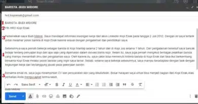 Contoh Subjek Email Lamaran Kerja